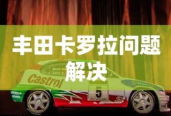 丰田卡罗拉问题解决