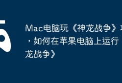 Mac电脑玩《神龙战争》攻略，如何在苹果电脑上运行《神龙战争》