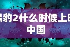 黑豹2什么时候上映中国
