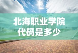 北海职业学院代码是多少