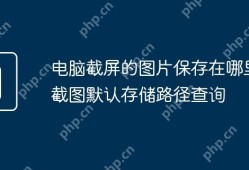 如何查询电脑截屏图片的默认存储路径？