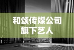 和颂传媒公司旗下艺人
