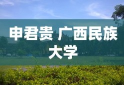 申君贵 广西民族大学