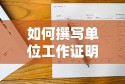 单位工作证明的撰写方法