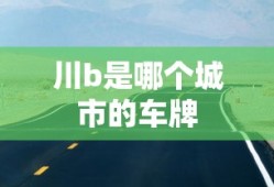 川b是哪个城市的车牌