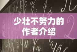 少壮不努力的作者介绍