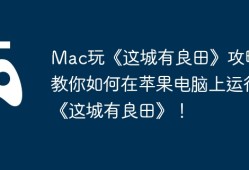 Mac玩《这城有良田》攻略，教你如何在苹果电脑上运行《这城有良田》！