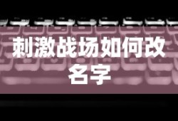 刺激战场如何改名字