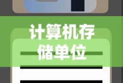 计算机存储单位概述