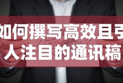 撰写高效且引人注目的通讯稿，技巧与要点