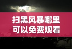 扫黑风暴哪里可以免费观看完整版