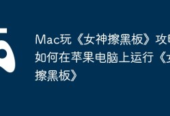 Mac玩《女神擦黑板》攻略，如何在苹果电脑上运行《女神擦黑板》