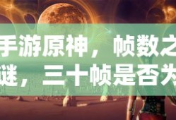 手游原神，帧数之谜，三十帧是否唯一选择？