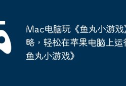 Mac电脑玩《鱼丸小游戏》攻略，轻松在苹果电脑上运行《鱼丸小游戏》