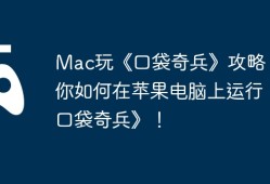 Mac玩《口袋奇兵》攻略，教你如何在苹果电脑上运行《口袋奇兵》！