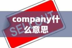 company什么意思