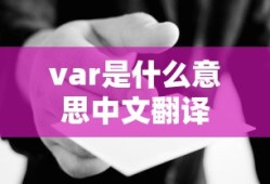 var是什么意思中文翻译