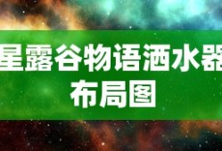 星露谷物语洒水器布局图