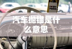 汽车抛锚是什么意思