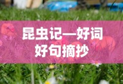 昆虫记——好词佳句摘抄