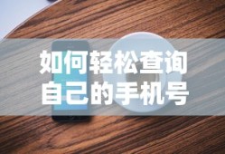 如何轻松查询自己的手机号码