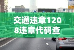 交通违章1208违章代码查询