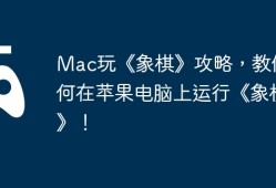 Mac玩《象棋》攻略，教你如何在苹果电脑上运行《象棋》！