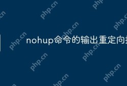 nohup命令的输出重定向技巧