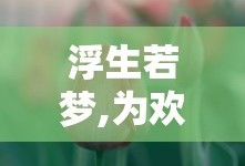 浮生若梦,为欢几何是什么意思