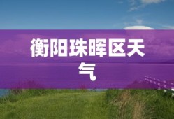 衡阳珠晖区天气