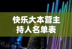 快乐大本营主持人名单表
