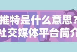 推特，社交媒体平台简介