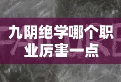 九阴绝学哪个职业厉害一点