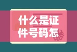 什么是证件号码怎样填写