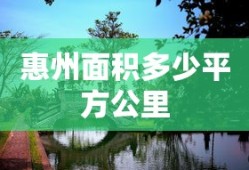 惠州面积多少平方公里