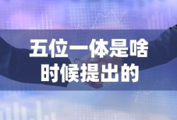 五位一体是啥时候提出的