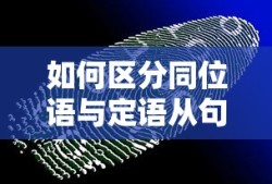 同位语与定语从句的区分方法