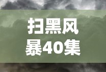 扫黑风暴40集原版网盘