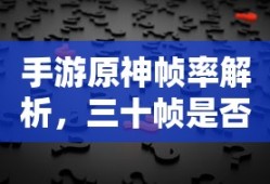 手游原神帧率解析，三十帧是否为唯一选择？