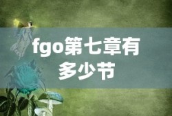fgo第七章有多少节