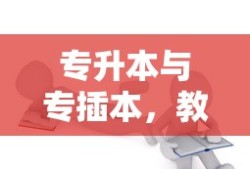 教育路径的差异与选择，专升本与专插本比较