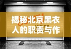 揭秘北京黑衣人的职责与作用