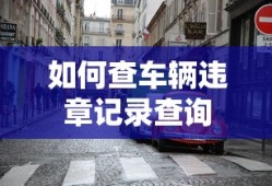 如何查车辆违章记录查询