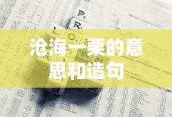 沧海一栗的意思和造句