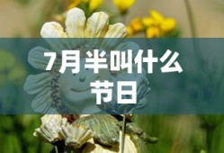 7月半叫什么节日