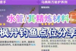 《原神》灰河渡手钓鱼地点分布图 灰河渡手精炼材料钓鱼点位攻略