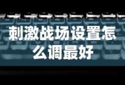 刺激战场设置怎么调最好