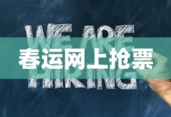 春运网上抢票攻略，方法与技巧详解
