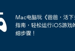 Mac电脑玩《爸爸，活下去》指南，轻松运行iOS游戏的详细步骤！