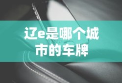 辽e是哪个城市的车牌